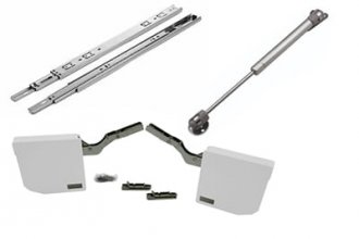 Направляющие, подъемные механизмы, толкатели для мебели