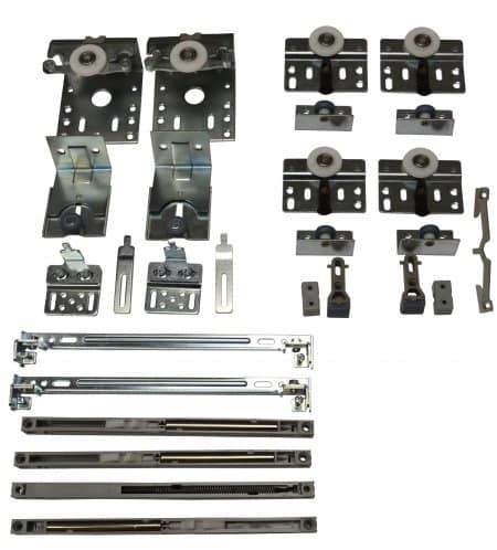 Комплект механизмов и доводчиков на 3 двери рамочной системы